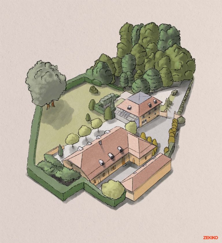 Illustration de maison de maître